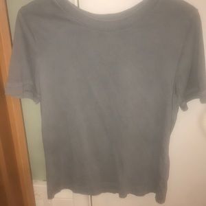 Blue grey-long T-shirt, size Medium
